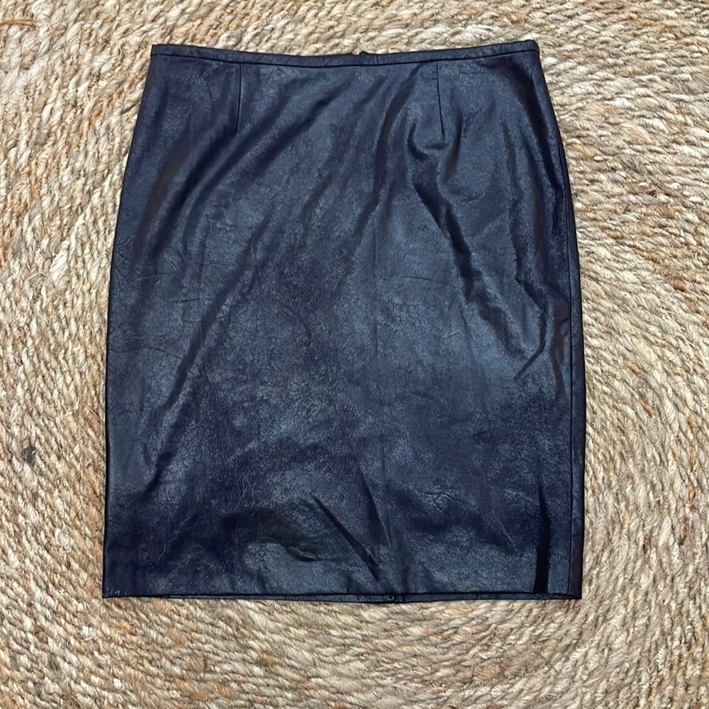 Calvin Klein Faux Leather Skirt